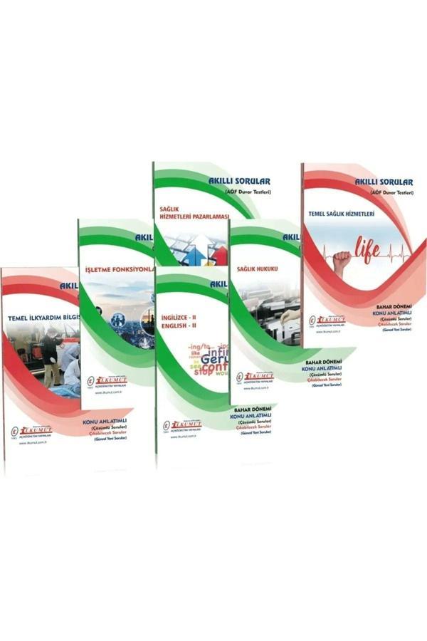 İlkumut Yayınları - 1. Sınıf Sağlık Kurumları İşletmeciliği (6 Ders) Bahar Dönemi Seti (Konu Anlatımlı ve Çözümlü Sorular) - Akıllı Sorular - Image 1
