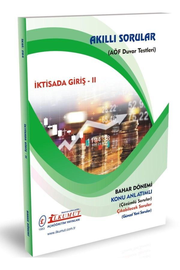 İlkumut Yayınları - İktisada Giriş - II - (Konu Anlatımlı ve Çözümlü Sorular) - Akıllı Sorular - Image 1