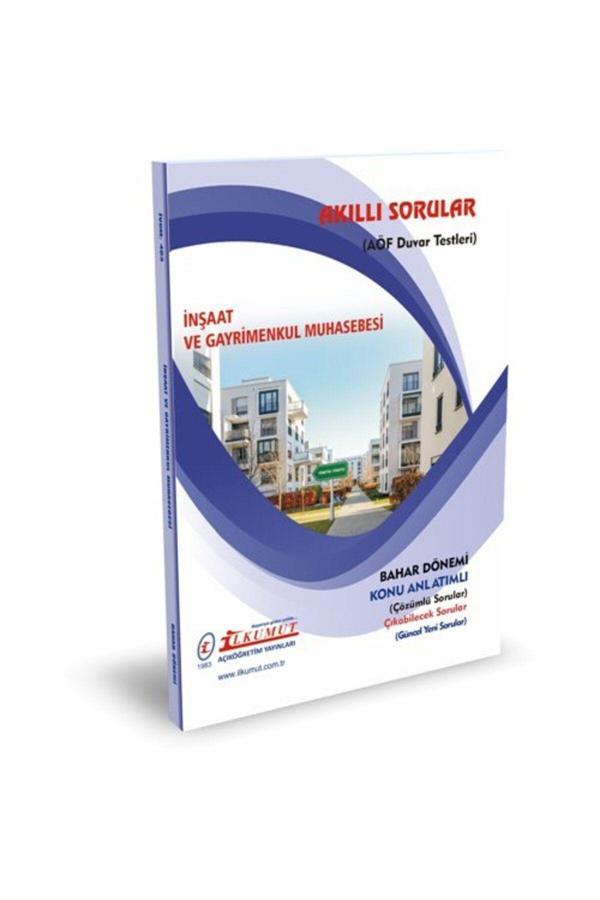 İlkumut Yayınları - İnşaat ve Gayrimenkul Muhasebesi - (Konu Anlatımlı ve Çözümlü Sorular) - Akıllı Sorular - Image 1
