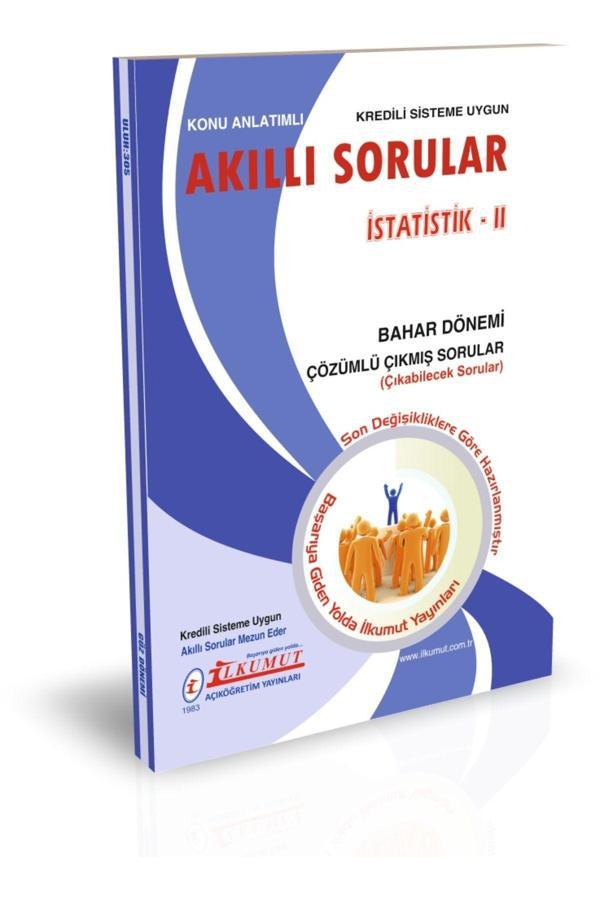 İlkumut Yayınları - İstatistik - II - (Konu Anlatımlı ve Çözümlü Sorular) - Akıllı Sorular - Image 1