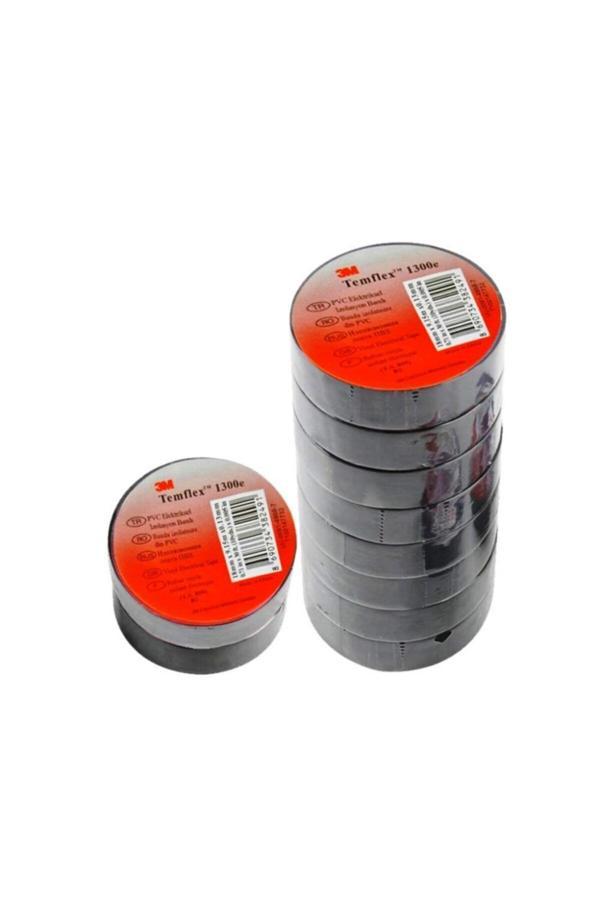 3M 10 Adet Pvc Elektrik Bandı Izolebant Siyah - Image 1