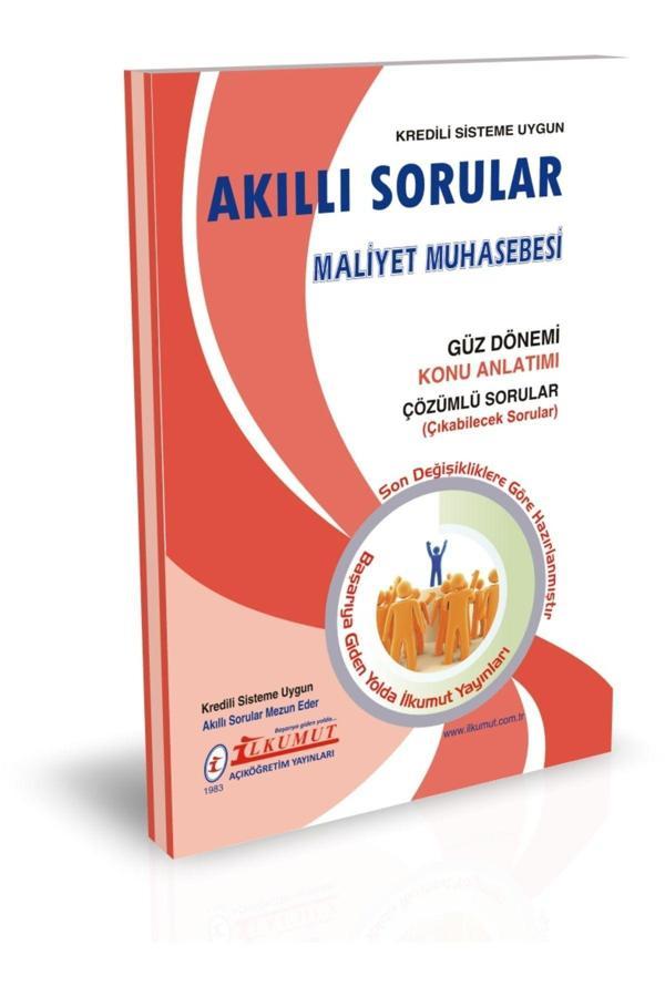 İlkumut Yayınları - Maliyet Muhasebesi - (Konu Anlatımlı ve Çözümlü Sorular) - Akıllı Sorular - Image 1