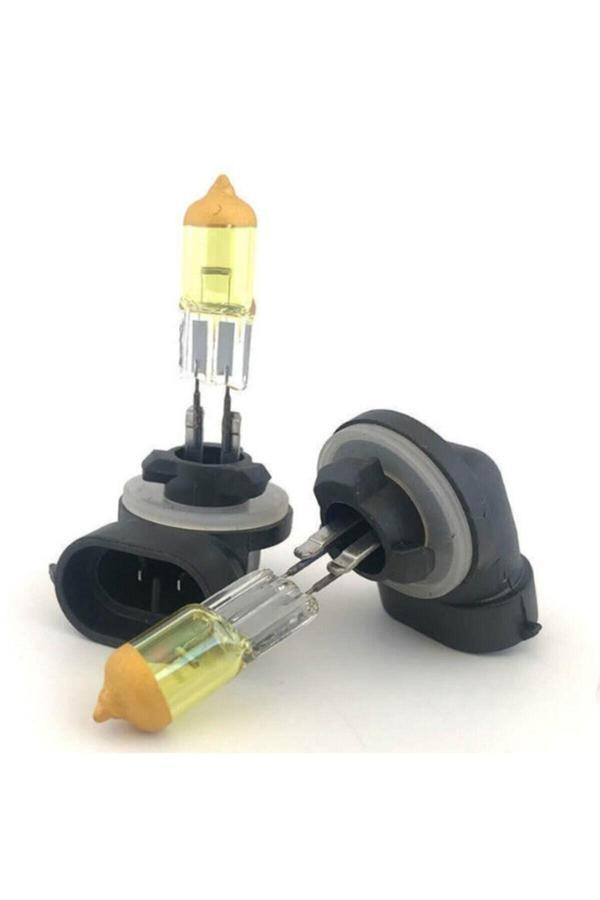 Flösher 12V 100W H27 Süper Sarı Işık Civciv Sarısı Limon Sarısı Ampul Seti - Image 1