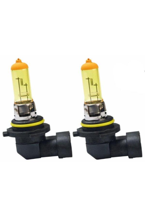 Flösher 12V 100W Hb4 9006 Süper Sarı Işık Civciv Sarısı Limon Sarısı Ampul Seti - Image 1