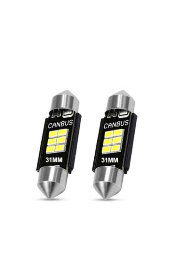 Femex 2 Adet 31Mm Japon Tip Kısa Sofit Led Ampul 6 Ledli Güçlü Işık - Image 1