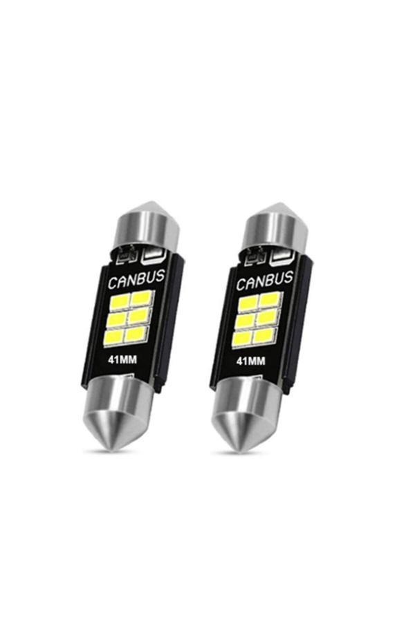 Femex 2 Adet 41Mm Uzun Sofit Led Ampul 6 Ledli Güçlü Işık - Image 1