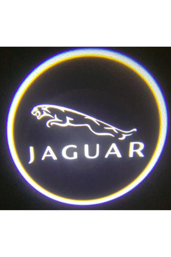 Zembil 2 Adet Jaguar İle Uyumlu Pilli Yapıştırmalı Sensörlü Mıknatıssız Kapı Altı Led Logo - Image 1