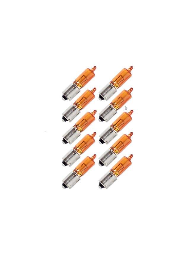 Zembil 10 Adet 12V Hy21W 21W Standart Ampul Bay9S Turuncu - Image 1