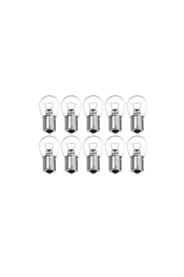 Zembil 10 Adet 12V P21W 93 Tek Duy Düz Tırnak Standart Ampul Ba15S - Image 1