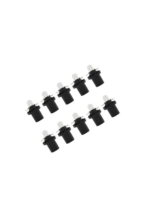 Zembil 10 Adet 12V T5 1.2W Kendinden Siyah Duylu Gösterge Ampul - Image 1