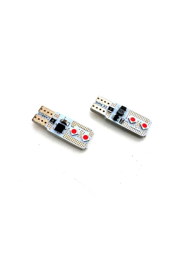 Femex 2 Adet T10 Led 4 Ledli Yassı Park Plaka İç Aydınlatma Ledi Kırmızı - Image 1