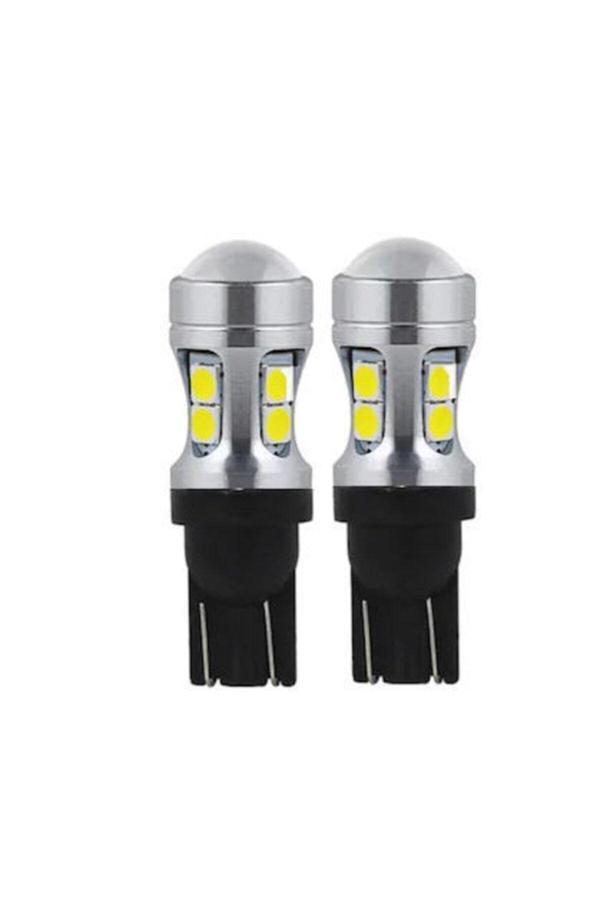 Femex 2 Adet T10 Led Mercekli 10 Ledli Park Plaka İç Aydınlatma Ledi Beyaz - Image 1