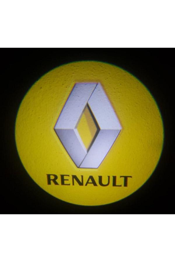 Zembil 2 Adet Renault İle Uyumlu Pilli Yapıştırmalı Sensörlü Mıknatıssız Kapı Altı Led Logo - Image 1