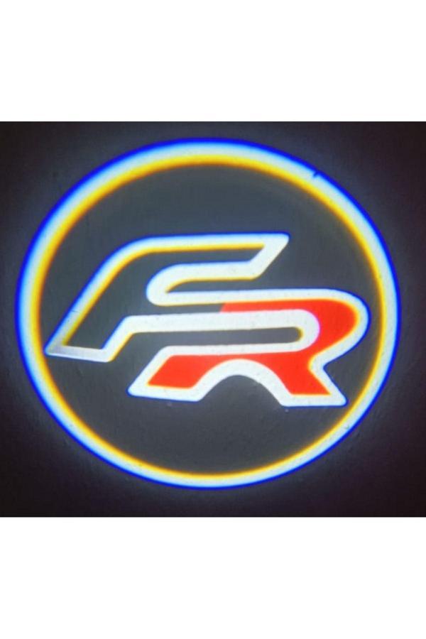 Zembil 2 Adet Seat Fr İle Uyumlu Pilli Yapıştırmalı Sensörlü Mıknatıssız Kapı Altı Led Logo - Image 1