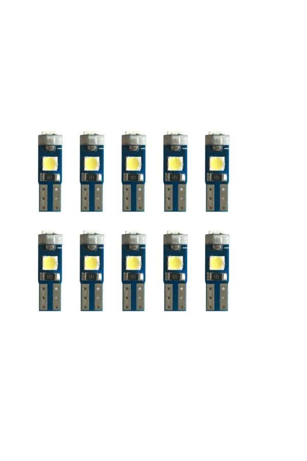 Zembil 10 Adet T5 Led Kilometre Kadran Ambians Aydınlatma Led Ampul Beyaz - Image 1