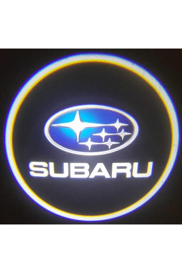 Zembil 2 Adet Subaru İle Uyumlu Pilli Yapıştırmalı Sensörlü Mıknatıssız Kapı Altı Led Logo - Image 1