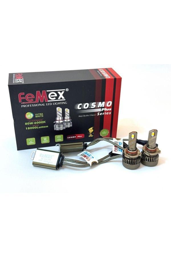 Femex Cosmo Plus Hb4 9006 Şimşek Etkili Led Xenon 80W 18000 Lumen - Image 1