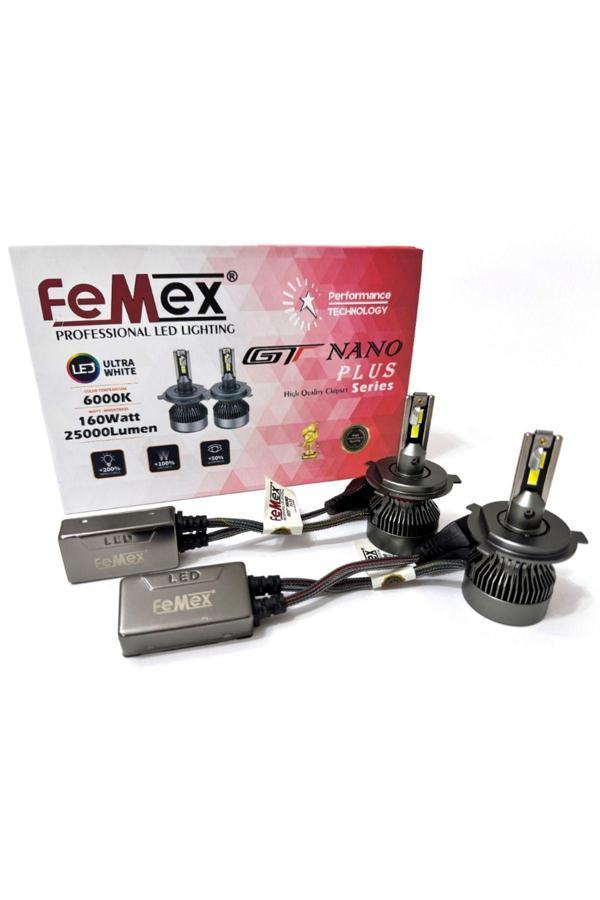 Femex Gt Nano Plus H4 Şimşek Etkili Led Xenon 160W 25000 Lumen - Image 1
