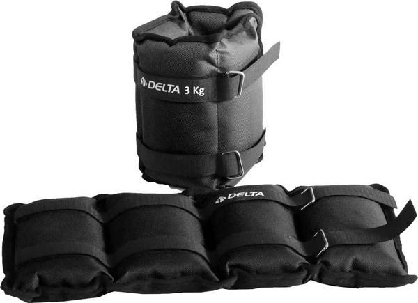 Delta 3 Kg x 2 Adet Toplam 6 Kg El Ayak Bilek Kas Güçlendirici Ağırlık Seti Kum Ağırlık Torbası - Image 1