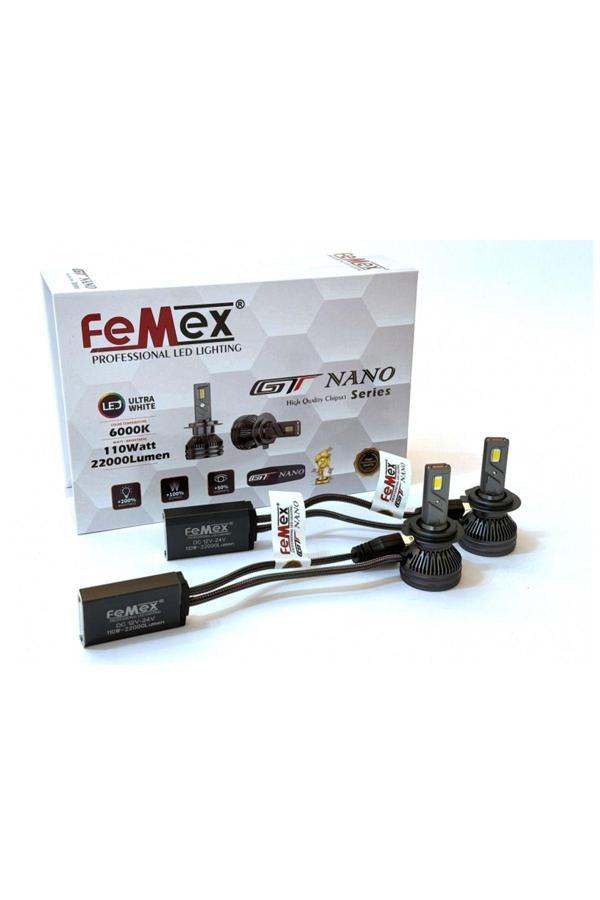 Femex Gt Nano Pro H7 Şimşek Etkili Led Xenon 110W 22000 Lumen - Image 1