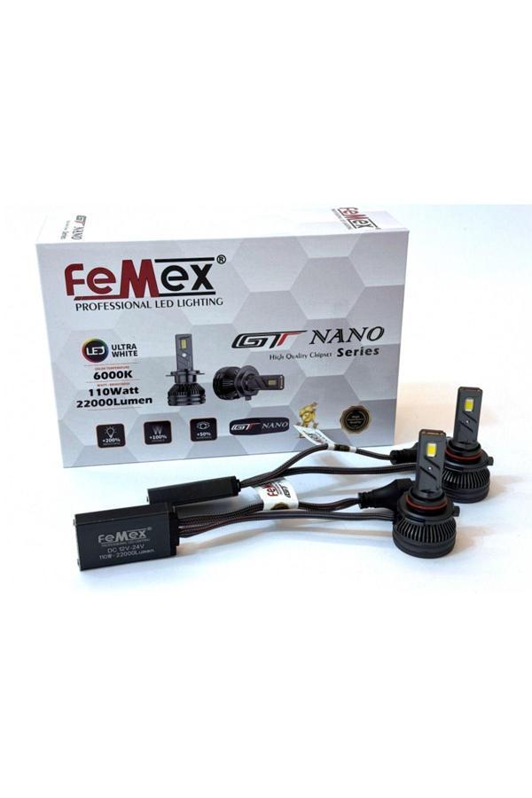 Femex Gt Nano Pro Hb4 9006 Şimşek Etkili Led Xenon 110W 22000 Lumen - Image 1