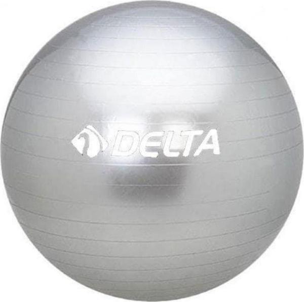 Delta 55 cm Dura-Strong Deluxe Gümüş Pilates Topu (Pompasız) - Image 1
