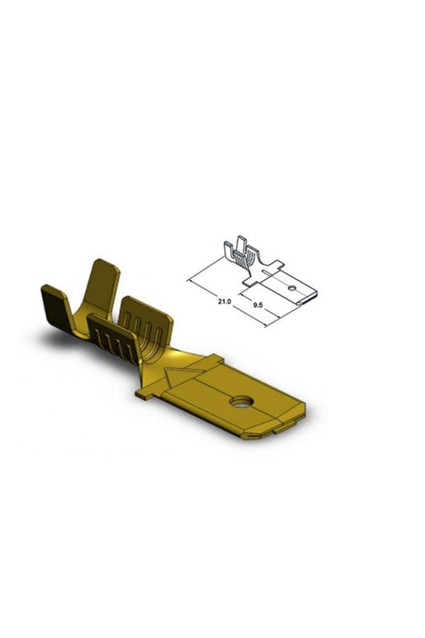 Zembil 100 Adet Sf1Eck İzolesiz Kısa Erkek Fiş Terminal Soket Kablo Ucu - Image 1