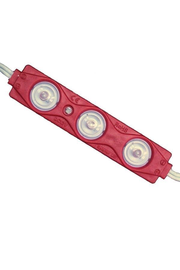 Zembil 25 Adet 12V 1.5 Watt 3 Ledli Mercekli Parmak Modül Led Kırmızı - Image 1