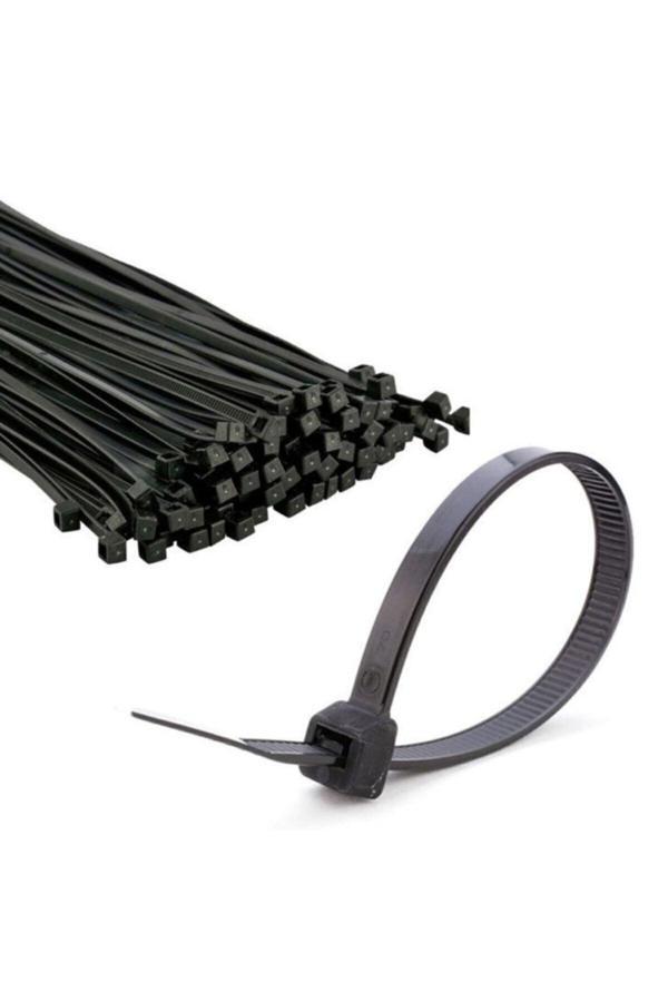 Zembil 100 Adet Siyah Plastik Cırt Kelepçe Kablo Bağı 3.6X370Mm - Image 1