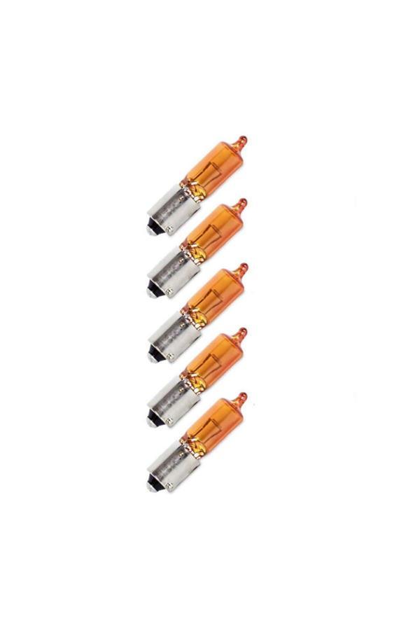 Zembil 5 Adet 12V Hy21W 21W Standart Ampul Bay9S Turuncu - Image 1