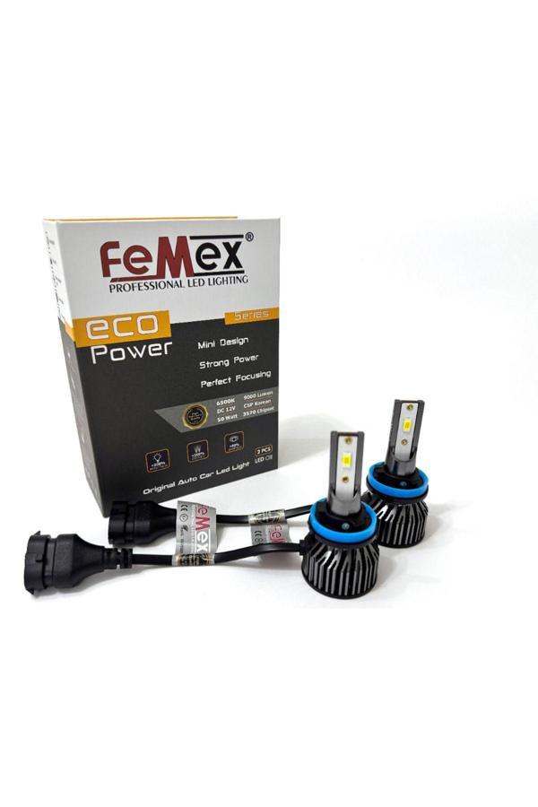 Femex Yeni Eco Power H11 Şimşek Etkili Led Xenon 50W 9000 Lumen - Image 1