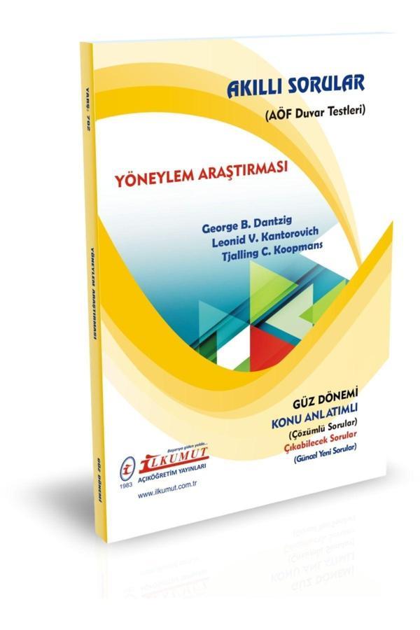 İlkumut Yayınları - Yöneylem Araştırması (Konu Anlatımlı ve Çözümlü Sorular) - Akıllı Sorular - Image 1