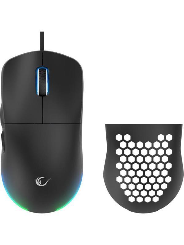 Rampage BLINK Siyah 7 Makro Tuşlu RGB 12800 DPI Gaming Oyuncu Mouse - Image 1