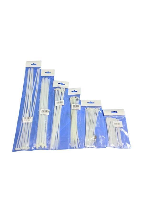 Gördur 6 Boy Plastik Kelepçe Kablo Bağı Cırtlı Kelepçe 10 Cm+15 Cm+20 Cm+25 Cm+30 Cm+37 Cm Kablo Klipsleri - Image 1
