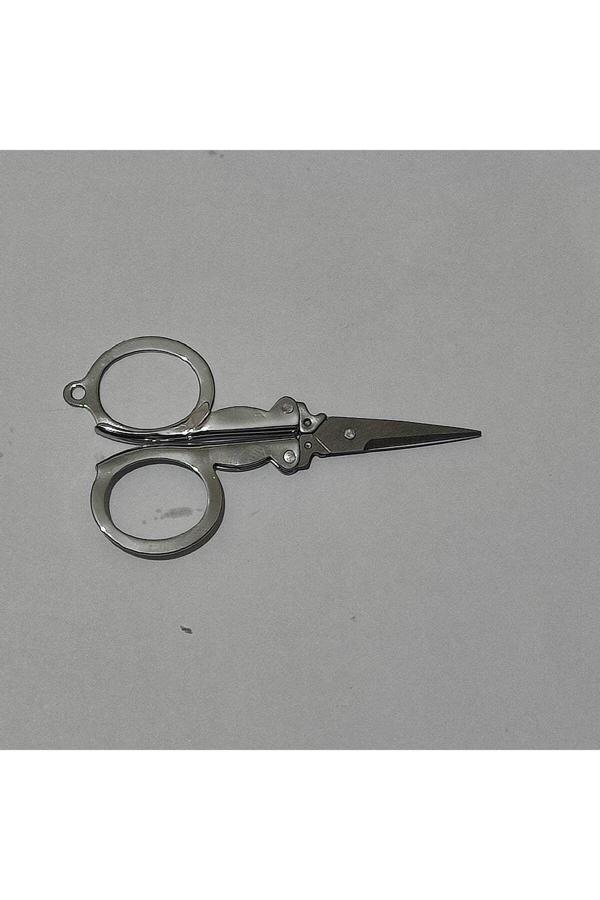 Hagiki Katlanır Makas Paslanmaz Çelik Seyahat Makası Pratik Kolay Taşınabilir Keskin Bıçaklı Makas - Image 1