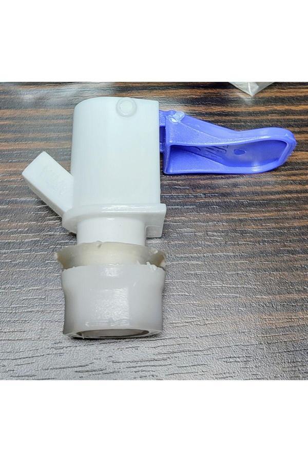 Hagiki Mandallı Plastik Termos Musluğu Aç Kapa Termus Çeşmesi 2 Boy Mavi Termoslara Uyumludur - Image 1