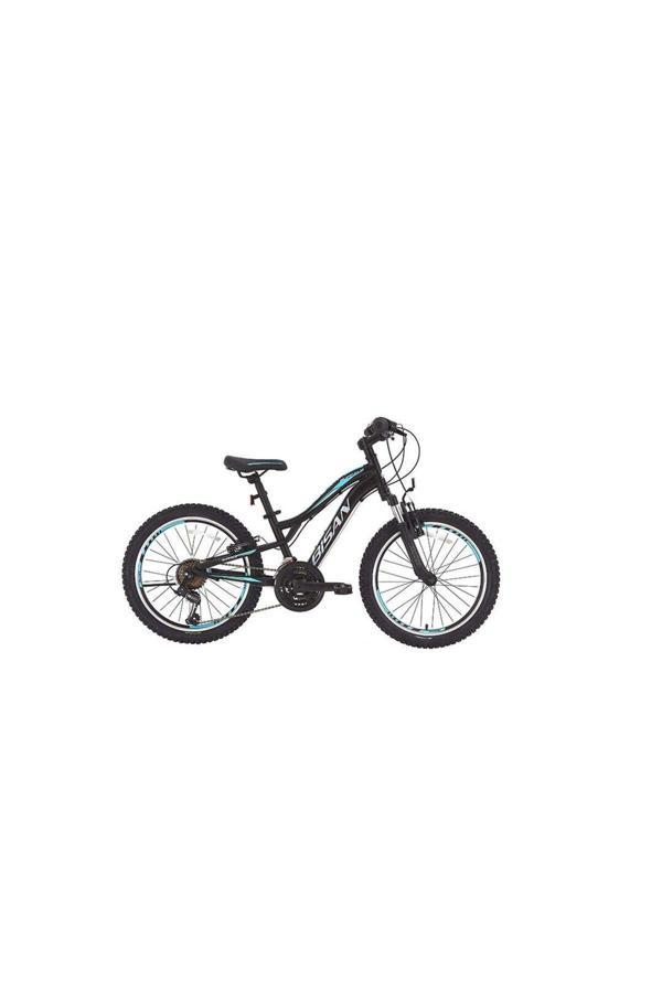 BİSAN BUFFALO ÇOCUK BİSİKLETİ 30 CM V 24 JANT 18 VİTES MAT SİYAH MAVİ - Image 1