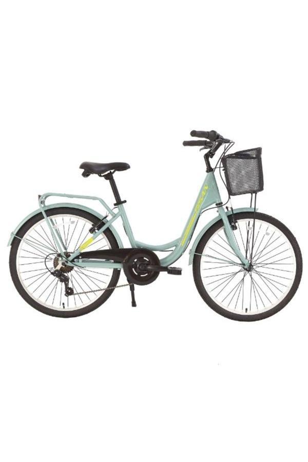 BİSAN SORRENTO ŞEHİR BİSİKLETİ 36 CM V 24 JANT 3 VİTES ÇAĞLA YEŞİLİ SARI - Image 1
