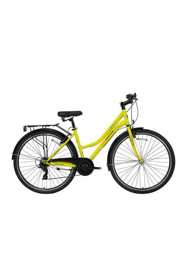 Smıle Şehir Bisikleti 44cm V 26 Jant 7 Vites Sarı Siyah - Image 1
