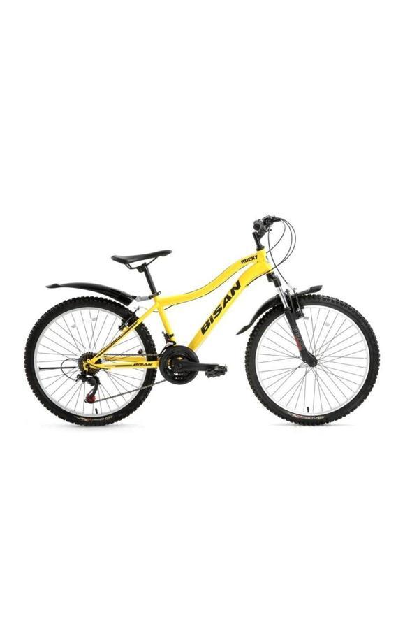 Rocky Erkek Dağ Bisikleti 42cm V 26 Jant 21 Vites Cat Sarı Siyah - Image 1