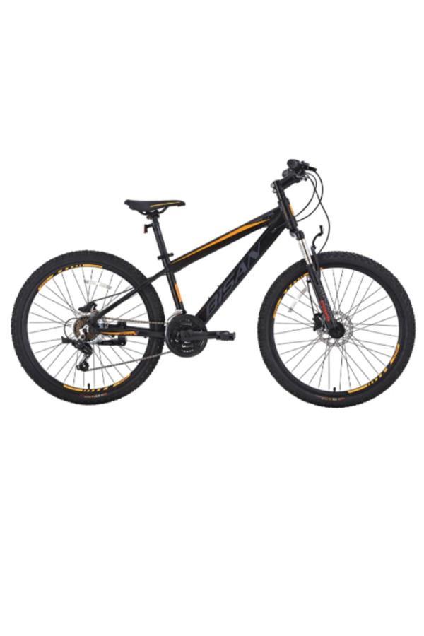 BİSAN COOPER DAĞ BİSİKLETİ 37 CM HD 27.5 JANT 21 VİTES MAT SİYAH TURUNCU - Image 1