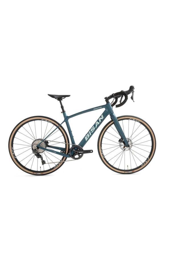 BİSAN REACTİVE YOL BİSİKLETİ 49 CM DİSK FREN 700C JANT 11 VİTES MAT PETROL YEŞİLİ KREM - Image 1