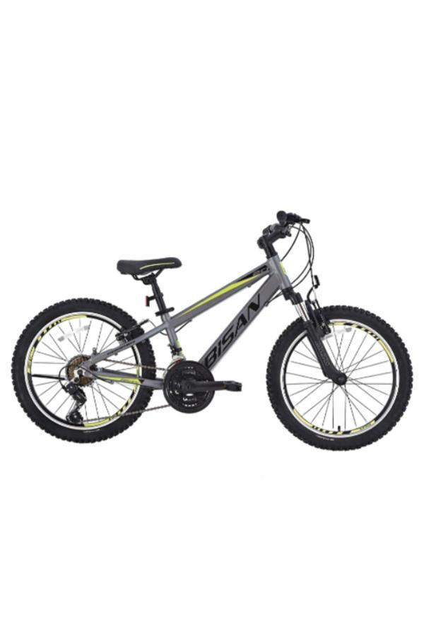 BİSAN COOPER ÇOCUK BİSİKLETİ 30 CM V 24 JANT 21 VİTES FÜME SİYAH SARI - Image 1