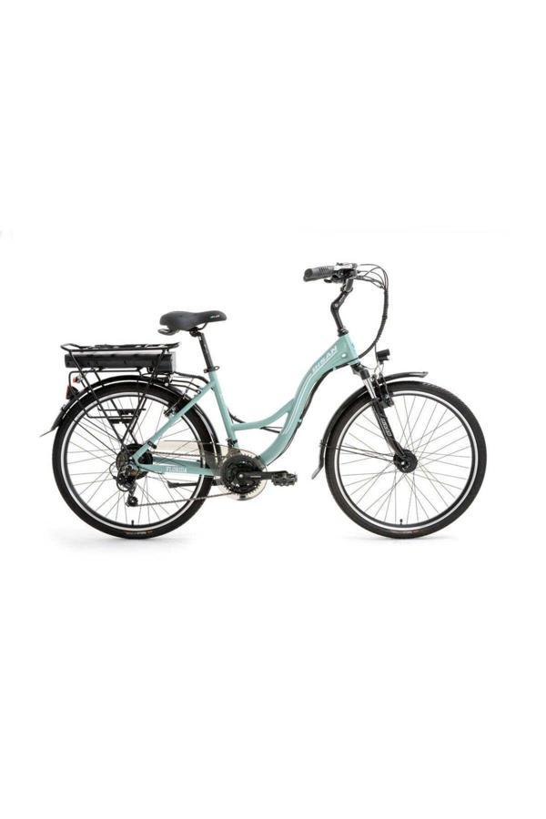 BİSAN FLORİDA ELEKTRİKLİ BİSİKLET 43 CM V 26 JANT 21 VİTES ÇAĞLA YEŞİLİ BEYAZ - Image 1