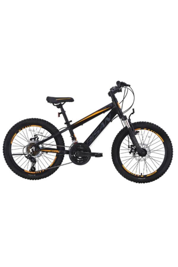 BİSAN COOPER ÇOCUK BİSİKLETİ 28 CM MD 20 JANT 21 VİTES MAT SİYAH TURUNCU - Image 1