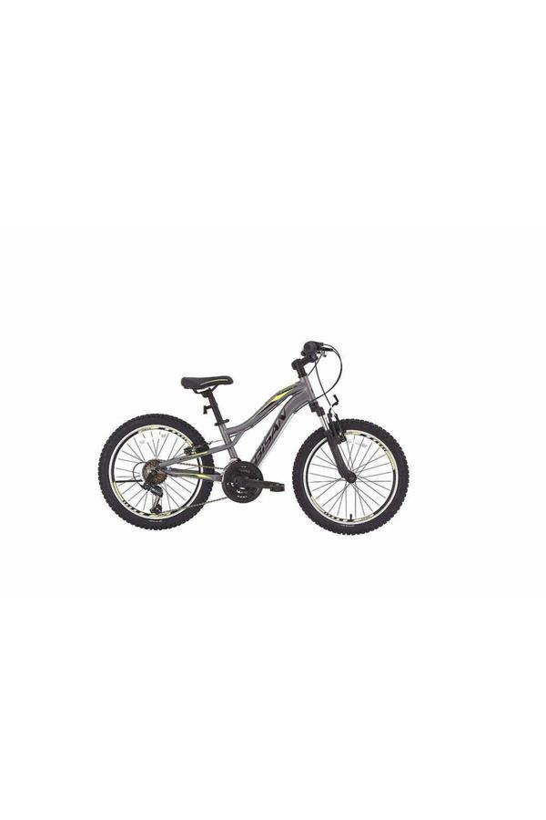 BİSAN BUFFALO ÇOCUK BİSİKLETİ 28 CM V 20 JANT 18 VİTES FÜME SİYAH SARI - Image 1