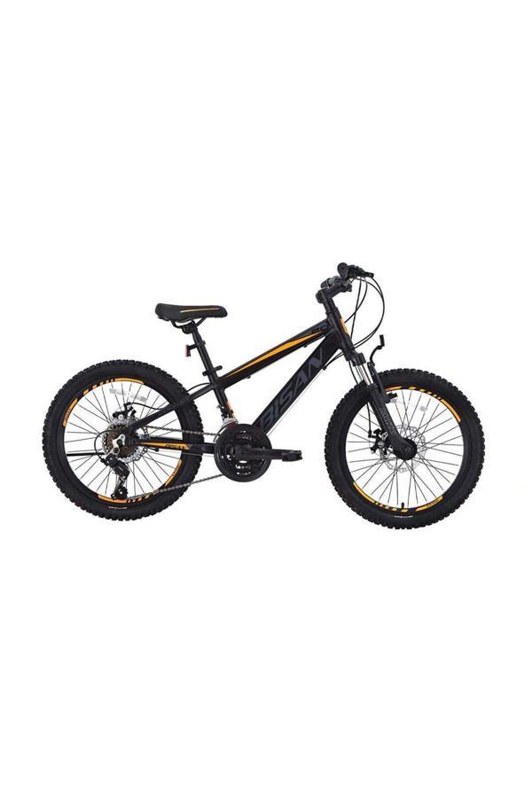 BİSAN COOPER ÇOCUK BİSİKLETİ 30 CM MD 24 JANT 21 VİTES MAT SİYAH TURUNCU - Image 1
