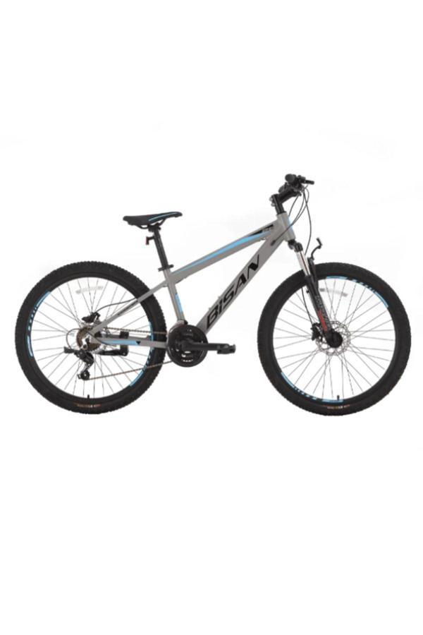 BİSAN COOPER DAĞ BİSİKLETİ 35 CM MD 26 JANT 21 VİTES AÇIK GRİ SİYAH MAVİ - Image 1