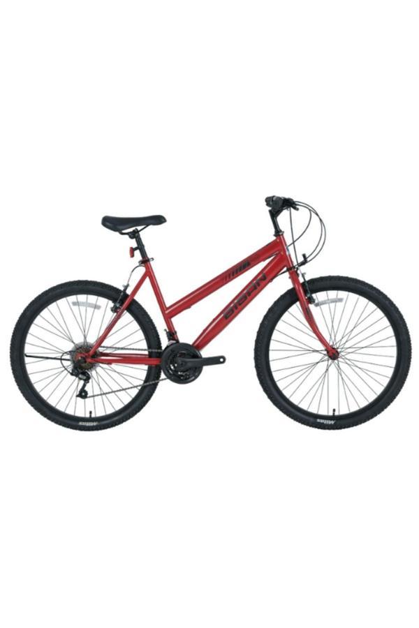 BİSAN SENTIERO KADIN DAĞ BİSİKLETİ 42CM V 24 JANT 21 VİTES METALİK KIRMIZI SİYAH - Image 1