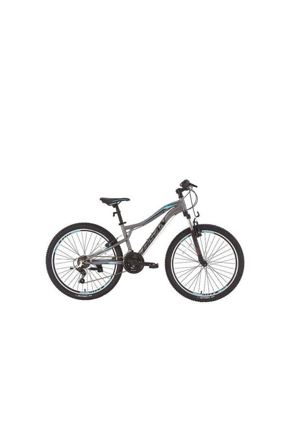 BİSAN BUFFALO DAĞ BİSİKLETİ 37 CM V 27,5 JANT 21 VİTES FÜME SİYAH MAVİ - Image 1